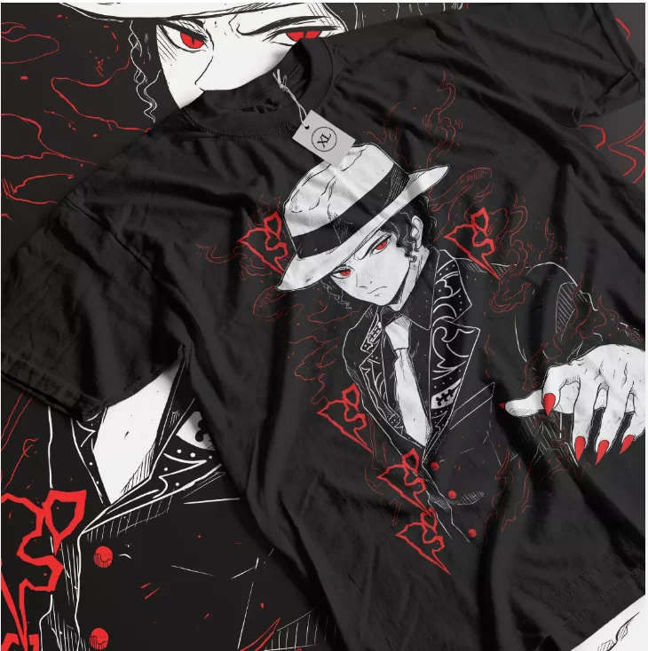 Muzan T-Shirt Kimetsu No Yaiba Demon Slayer Anime No Yaiba Manga Gift Shirt