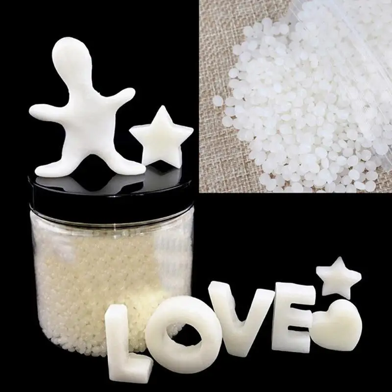 Thermoplastic Shapeable Resin Pellets 200/500g Reusable Moldable Beads for 3D Model Making DIY Art Crafts