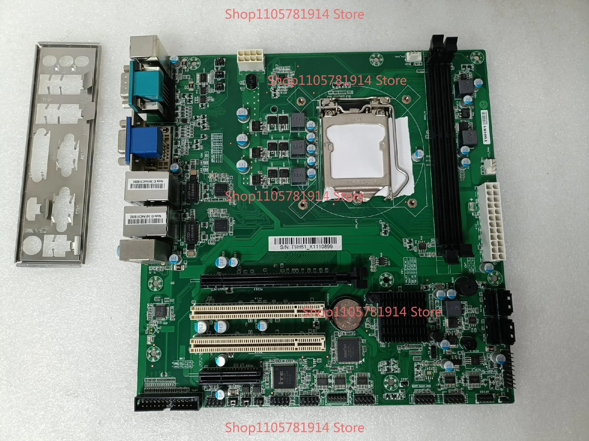 For Industrial Computer Industrial Control T9H81 Main Board, Dual Network Port, with Baffle