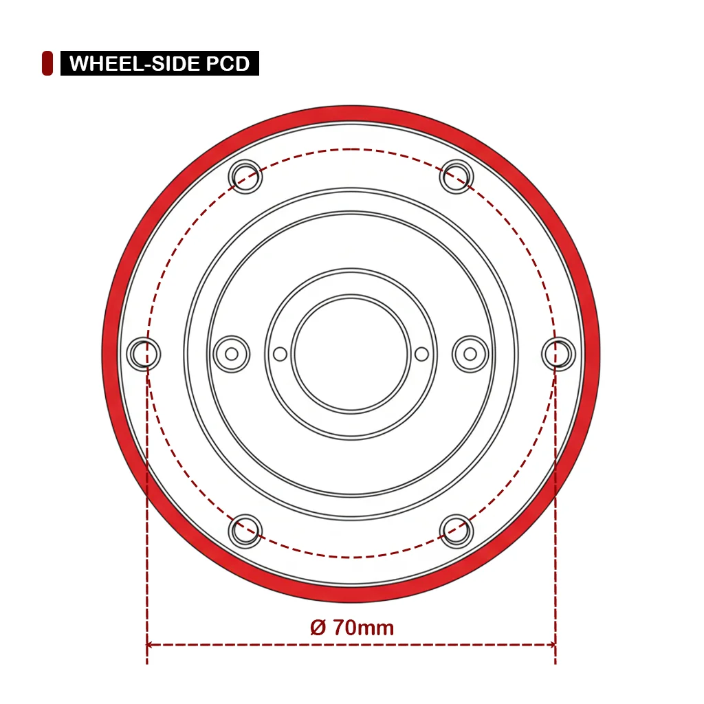 Simube QR70 Wheel Side, Featuring CNC Machining and Anodized, COMPATIBILITY MOZA