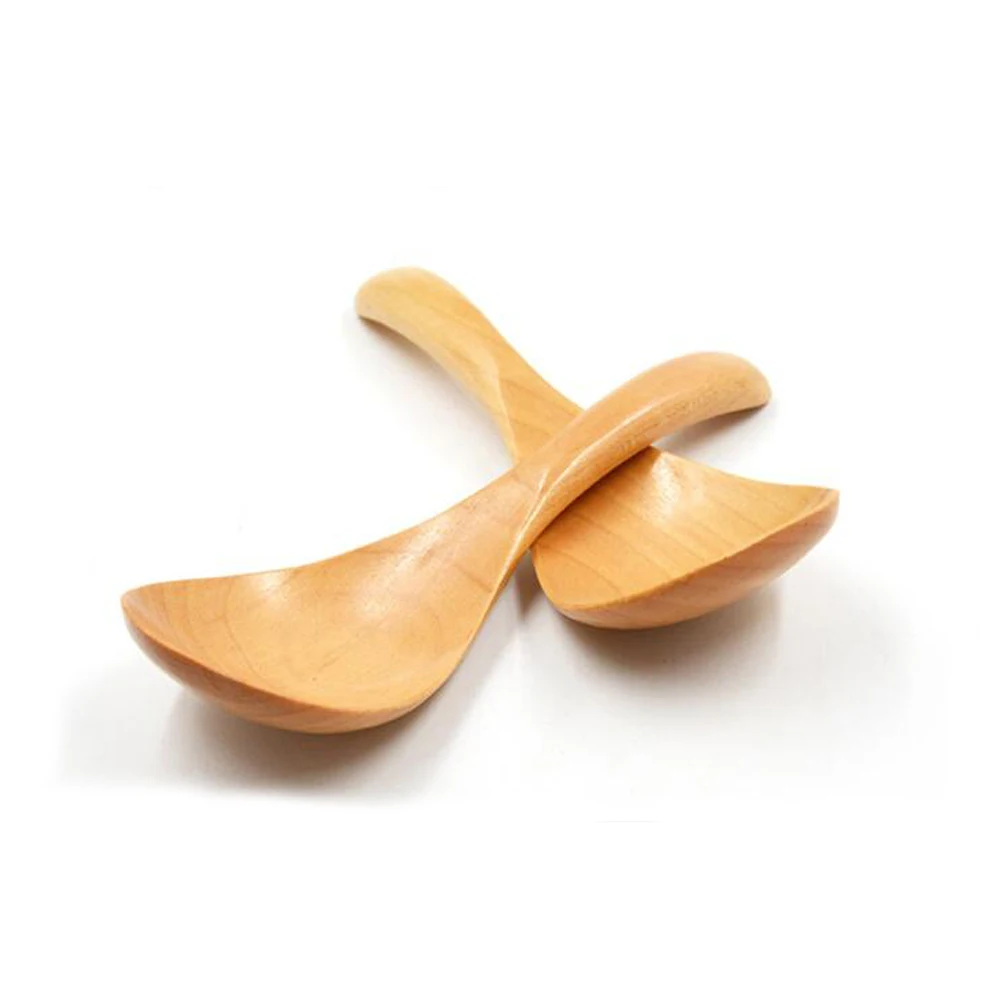 

2 pcs Stirring Wood Rice Spoon Stirring Rice Spoon Scoop For Coffee Cooking Home Kitchen Supply Tool