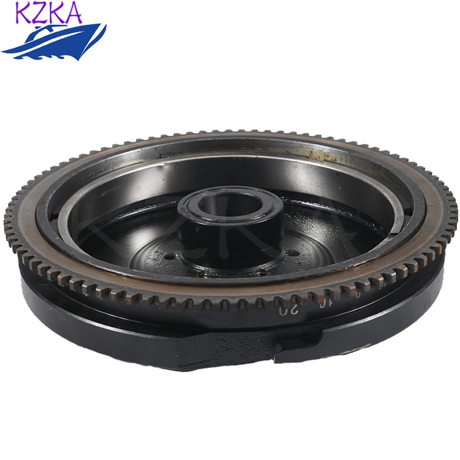 Boat Engine Flywheel 859234T24 For Mercury 50HP 55HP 60HP 3 Cylinder 92 Teeth 261-859234T24 Mercruiser Outboard Motor Replaces
