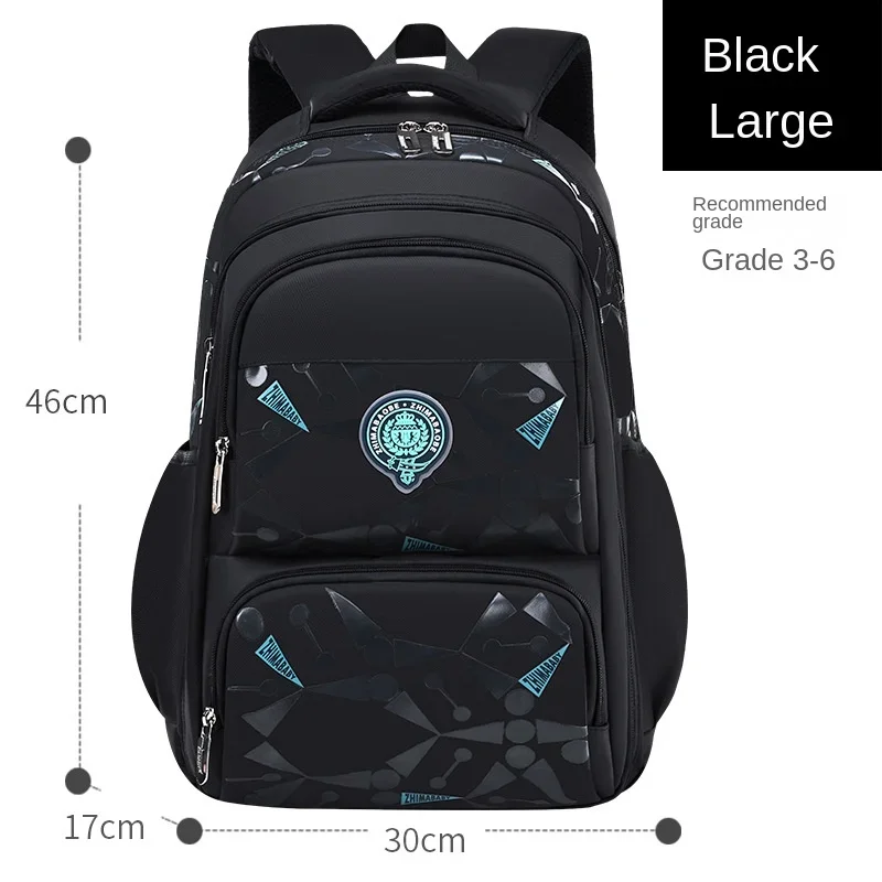 Imagem -02 - Mochila Ortopédica Grande para Crianças Primárias Mochilas Escolares para Meninos Mochila Escolar Impermeável Grande Book Bolsa Kids