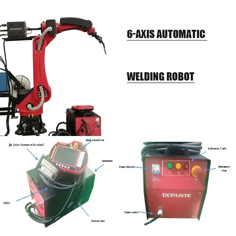 Maxwave Automated 6 Axis Articulated Industrial Robot Arm - For Welding/Cutting/Painting/Loading and unloading Application