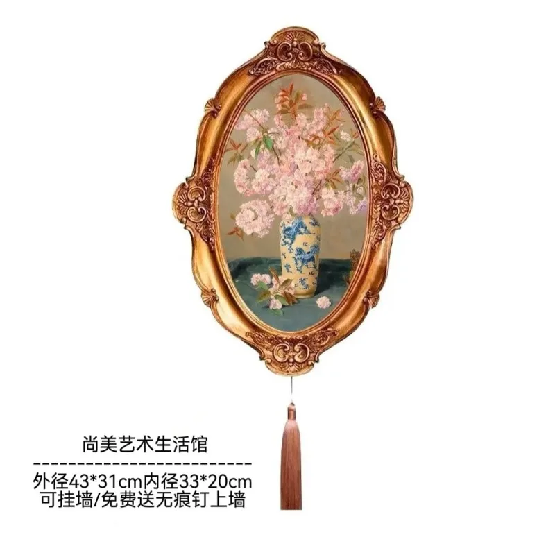 Retro European court relief resin photo frame living room entrance home wall decoration literary and light luxury picture frame