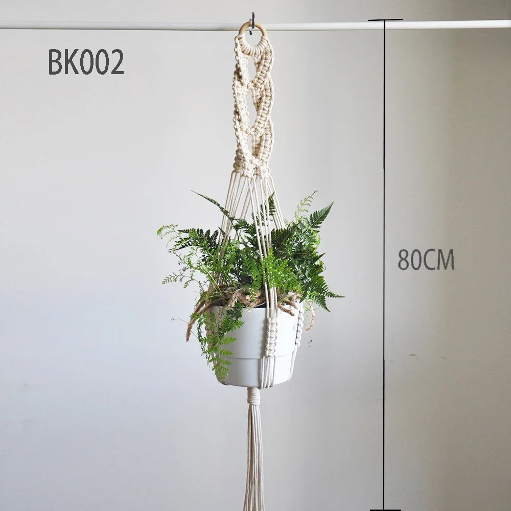 Good quality handmade boho style macrame plant hanger pot holder for home decoration