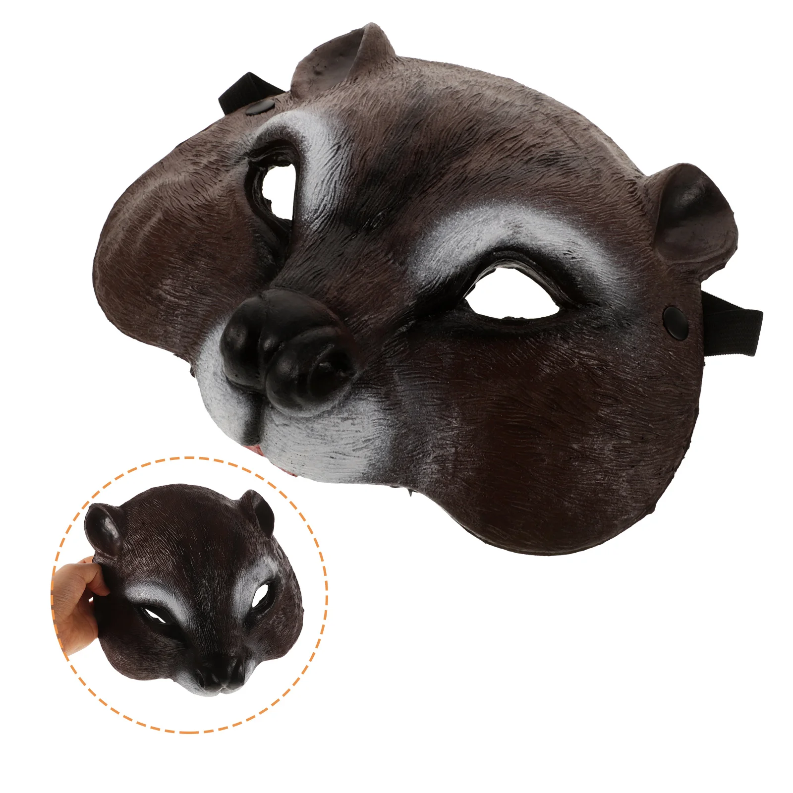 

Animal Mask Squirrel Funny Dress up Party Supplies Inflatable Halloween Masquerade Miss
