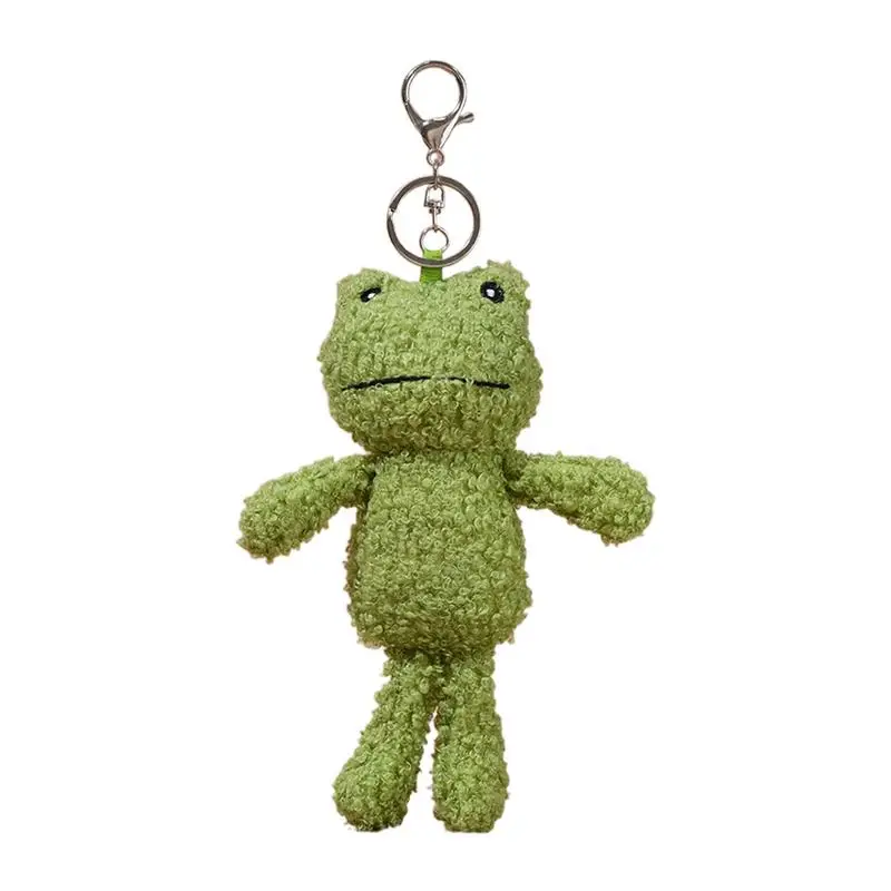 Plush Frog Keychain Bag Charm Collection Plush Frog Keychain For New Year Students Kids Goodie Bag Fillers Christmas Valentine's