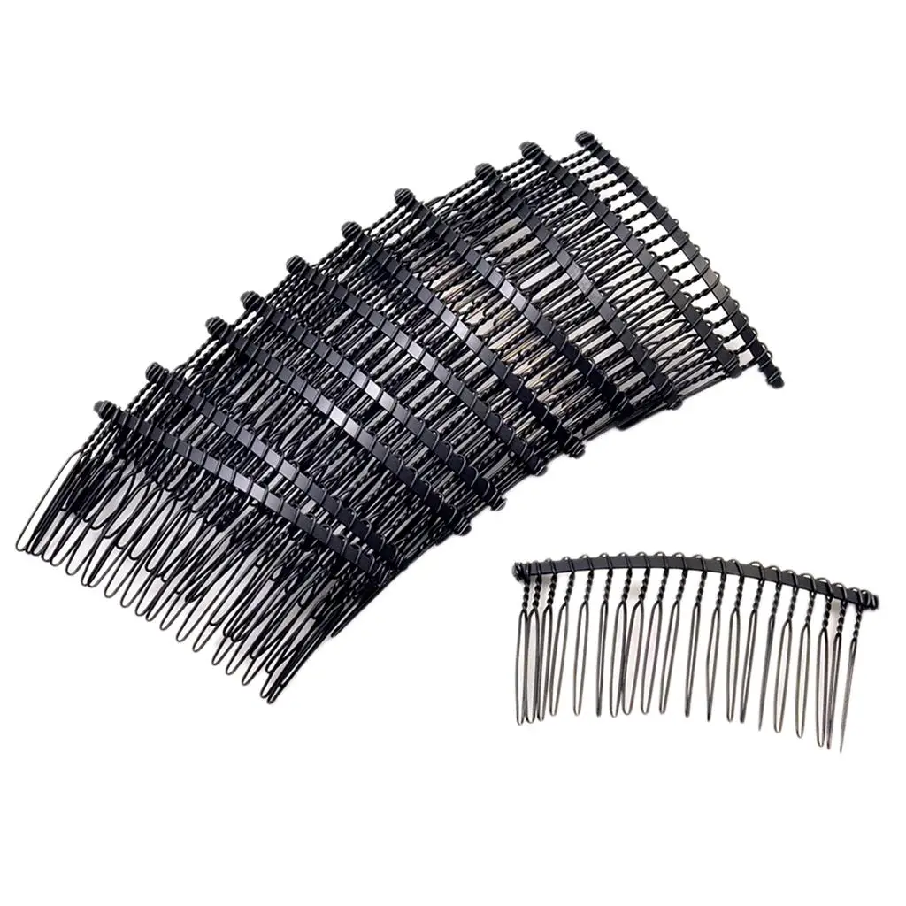 Peine de Metal para el pelo, 2x piezas, pasador lateral deslizante, pinzas para el pelo, accesorios para el cabello DIY