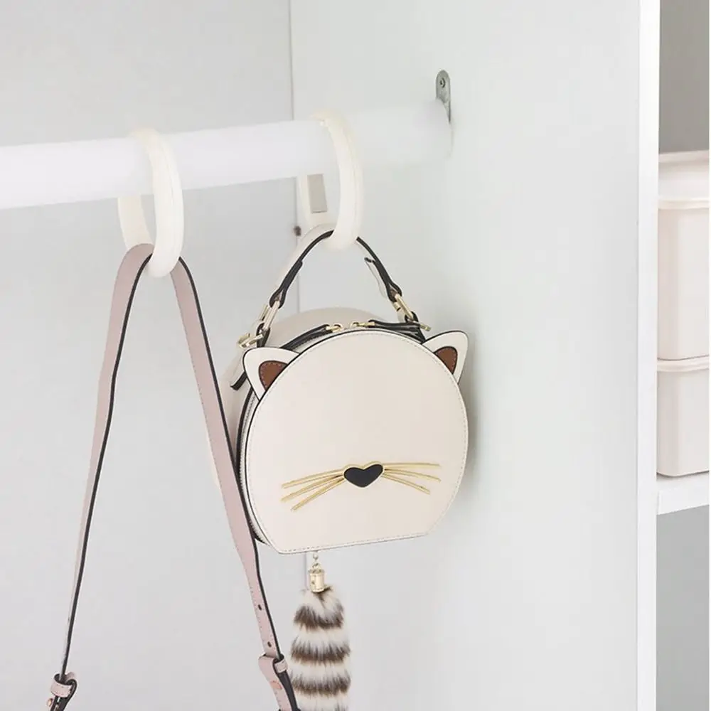 Fashion Plastic Portable Bag Hook Multi-functional Punch-free Handbag Hanger Seamless Foldable Table Edge Hook Home