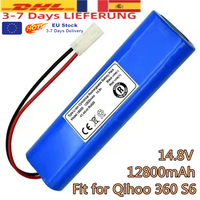 14.8V 12800mAh Battery Pack for Qihoo 360 S6 Robotic Vacuum Cleaner Spare Parts Accessories Replacement Batteries.