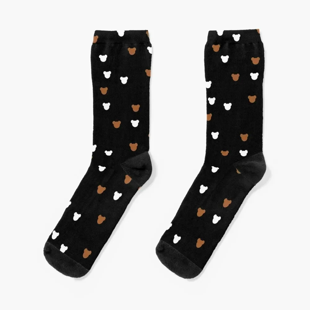 

milk and mocha,black Socks Novelties Thermal man winter sport Women's Socks Men's