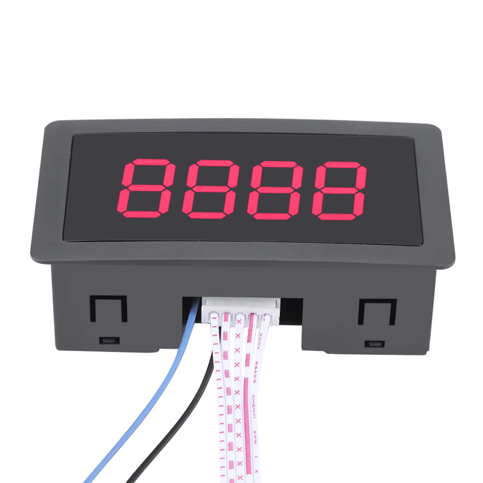 DC LED Digital Display 4 Digit 0-9999 Up/Down Plus/Minus Panel Counter Meter with Cable Digital Meter Digital Counter