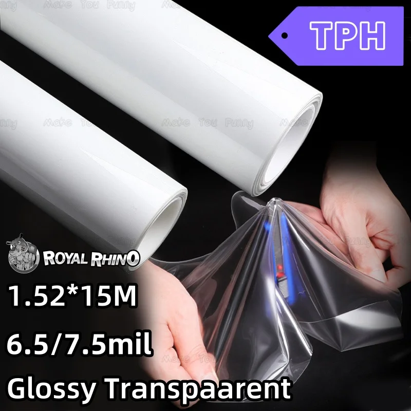 

TPH PPF 1,52*15 м, высококачественная глянцевая прозрачная защитная пленка для краски, сервисная платформа, выпуск продукта, автомобильная пленка, автомобильная пленка