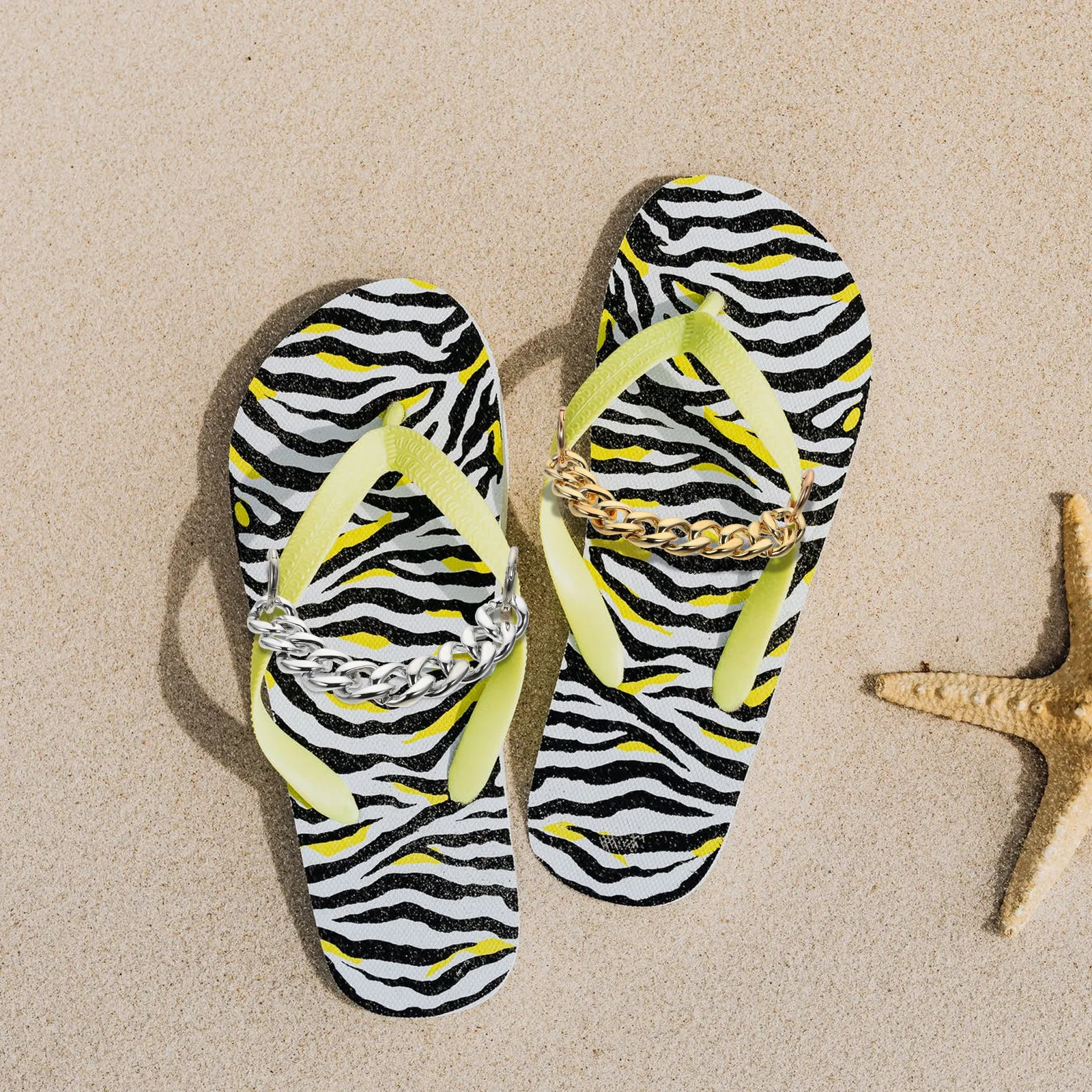 

4 шт. цепочек для самостоятельного изготовления элегантных декоративных украшений для обуви, аксессуары для обуви, декоративные подвески для тапочек и обуви.