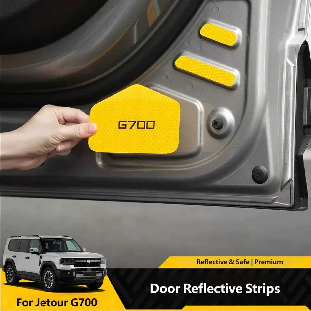 

For Jetour G700 2025 2026 Anti rear collision warning sticker for front bumper of door Accessories