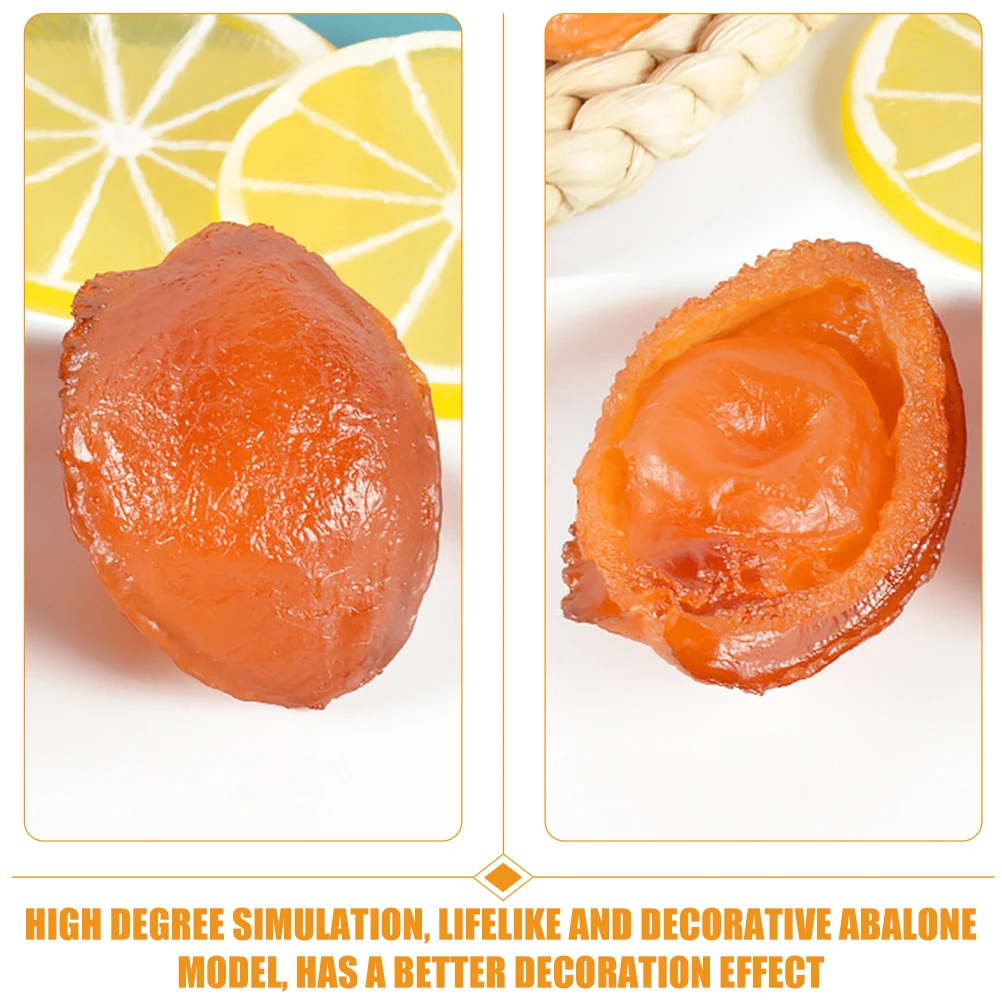 

3Pcs Simulation Abalone Seafood Props High Simulation Artificial Abalone Decor for Restaurant Hotel Party Table Layout Lifelike