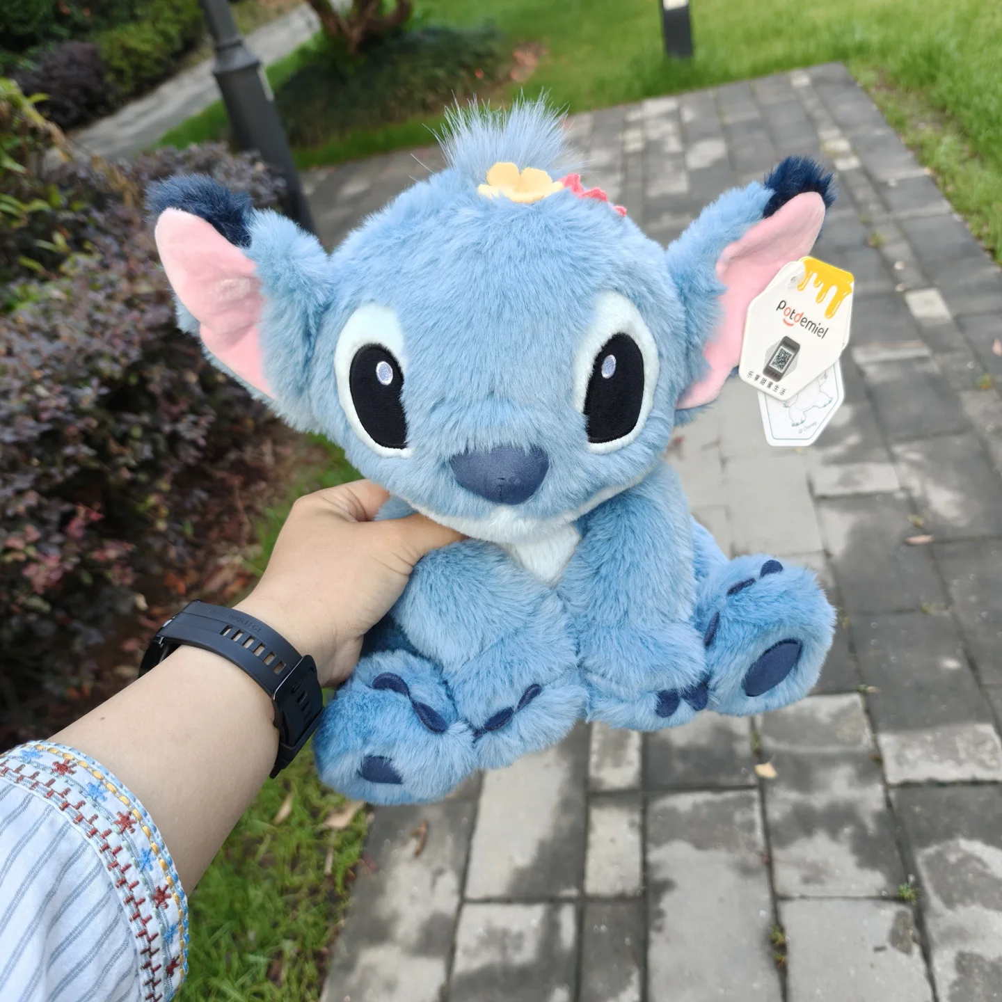 

35 см плюшевая кукла Дисней, стежка, кукла Лило, милая оригинальная плюшевая игрушка Stitch, подарок на Рождество, день рождения, кавайные игрушки