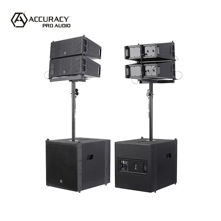 

Accuracy Pro Audio LAP615TD3-4.6K Wooden Sound System Line Array Speakers PA System Professional Active Line Array
