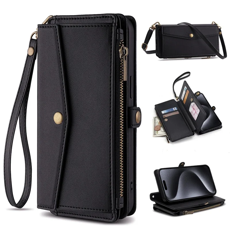 Leather Case For Samsung A7 A8 2016 2017 A12 A11 A15 A10E A20S A14 A20E A13 A10S Plus A9 2018 Star Lite A9S Pro Flip Cover Bags