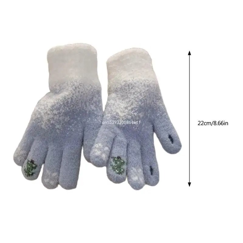 Fashion Gloves Winter Autumn Screen Touch Finger Mittens Adult Student Handwear Dropship