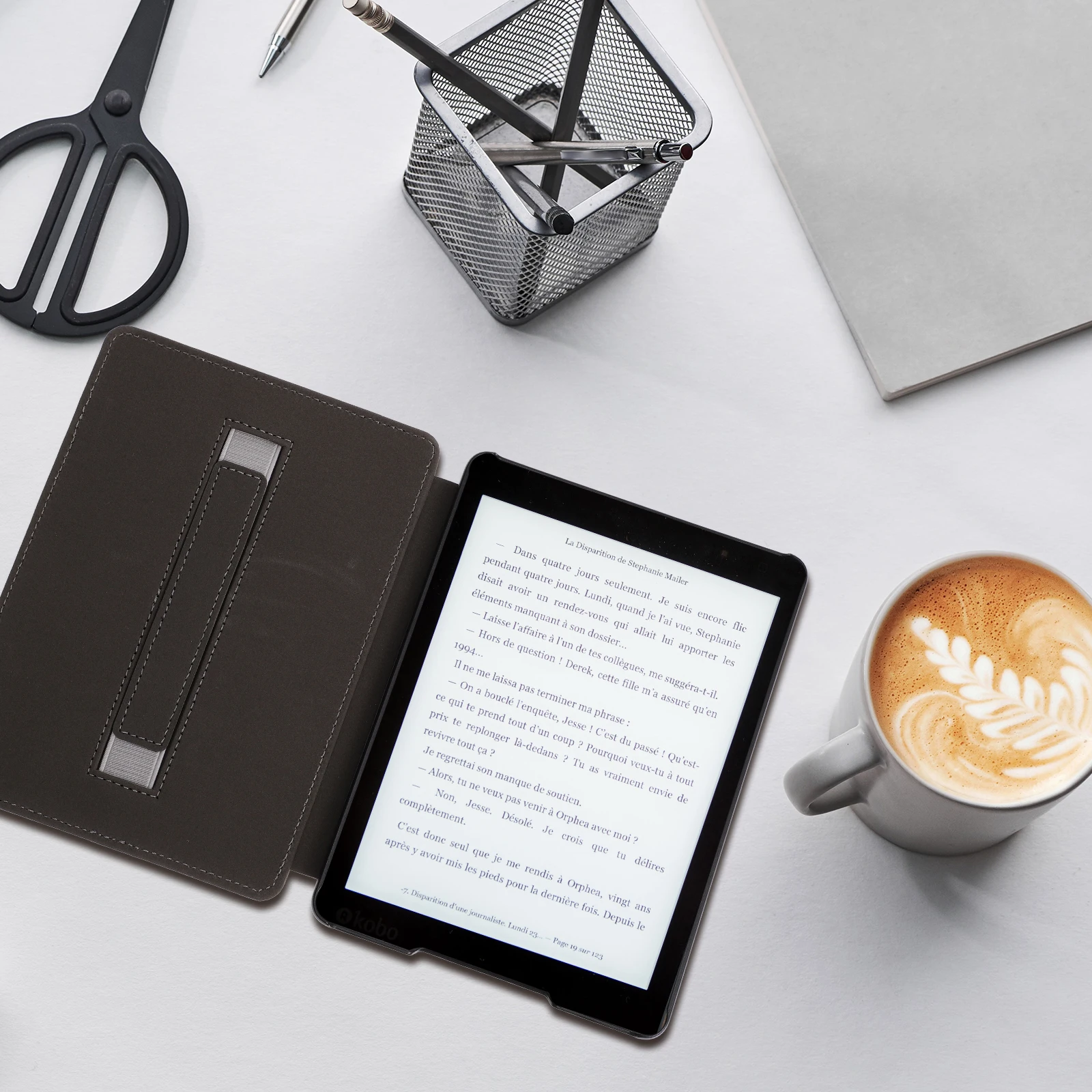 Ereader Cover Premium PU Waterproof Breathable Thin Design Portable Lightweight Screen Guard Easy On Off