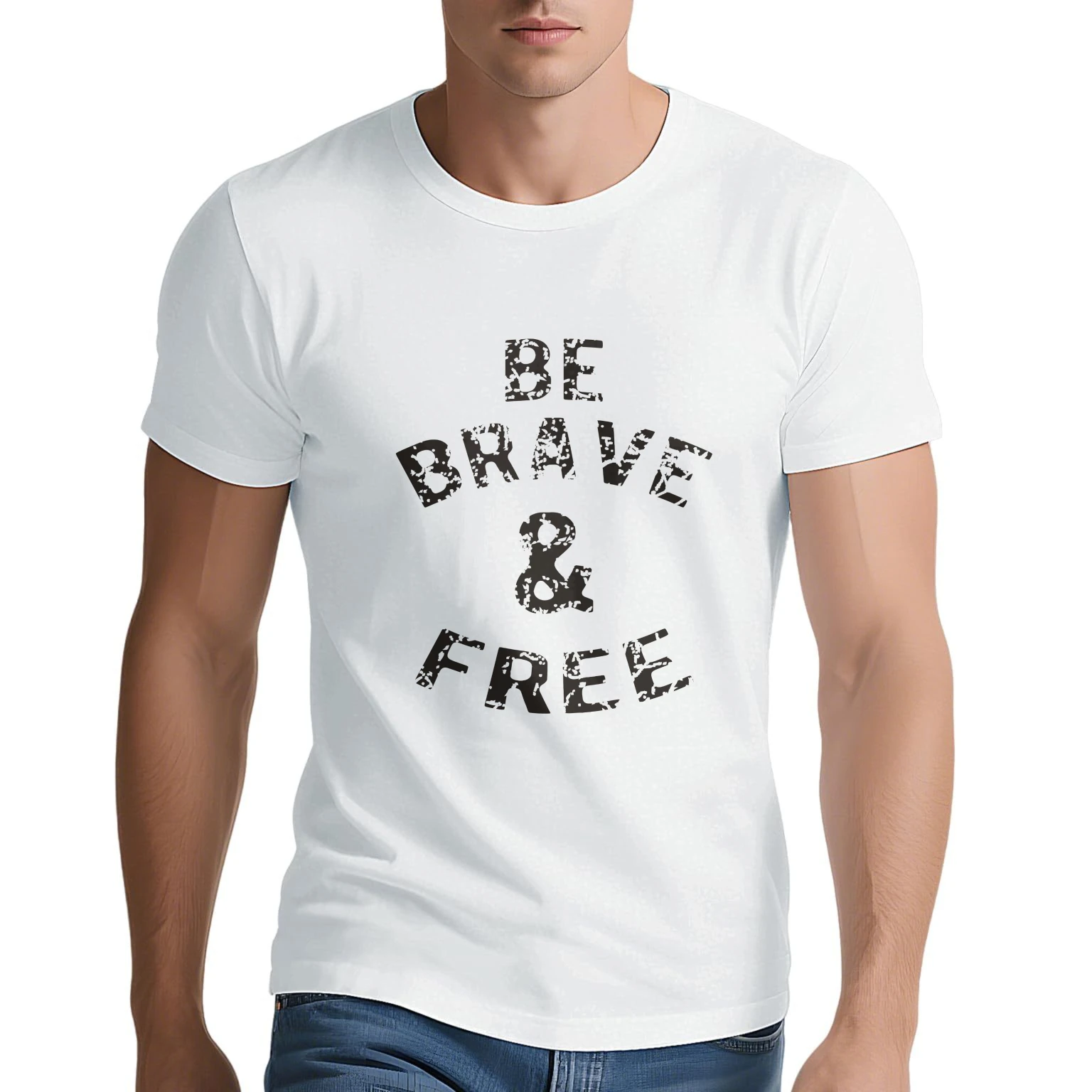 Men's t-shirts 2025 New Men's clothing Basic Solid color Summer sports Printed Running top Gym t-shirt man Y2k tops Breathable