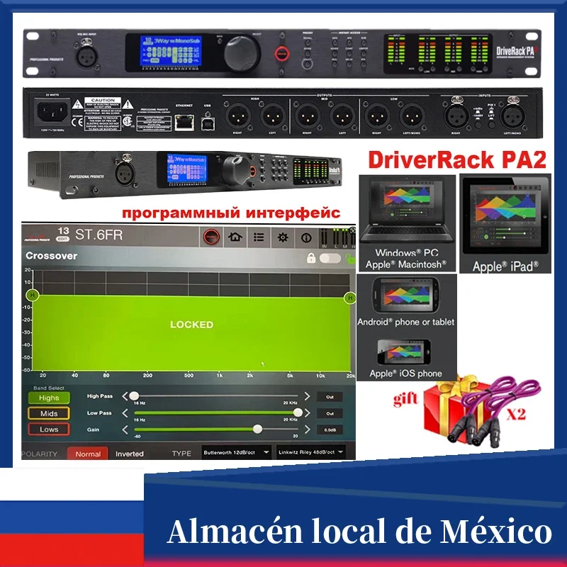 

Loudspeaker Management System 2 In 6 Out DriveRack PA2 DSP Digital Processor Professional Sound System DJ Equipment Effector