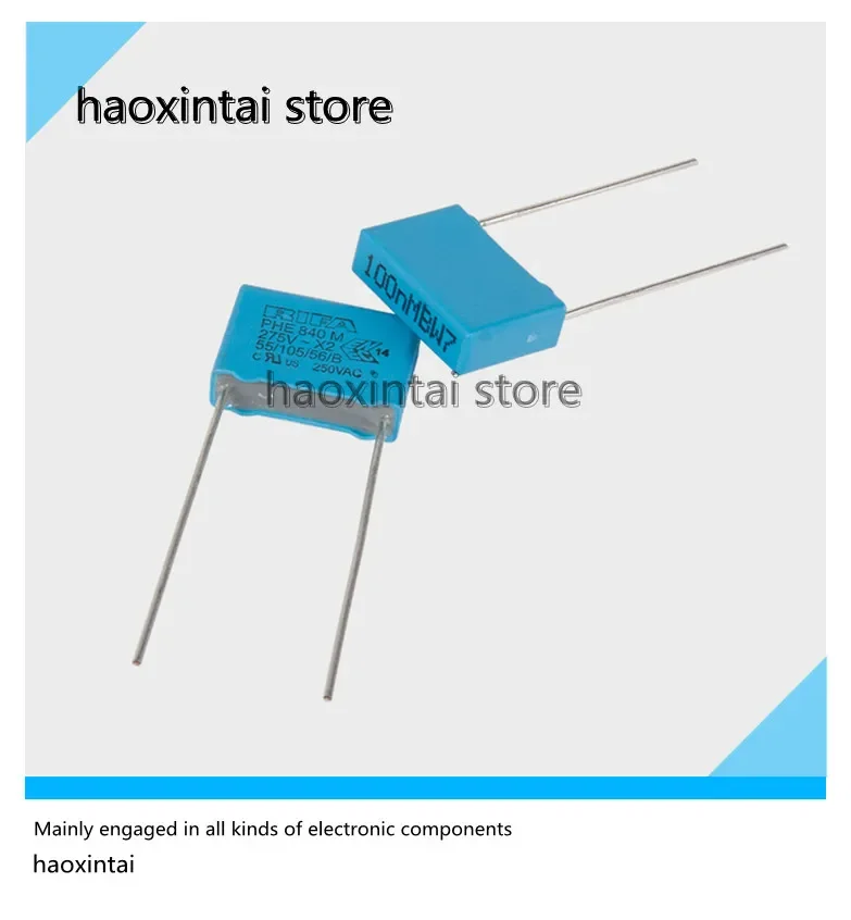 20 peças 0.1uf 104 275v 100nf rifa phe840 série 0.1uf 104 275v 100nf capacitor de filme de áudio novo original