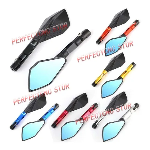 Imagen 2 del producto Accesorios de motocicleta espejos retrovisores de aluminio espejo lateral para YAMAHA MT07 MT09 para Honda CB650F para Kawasaki Z900