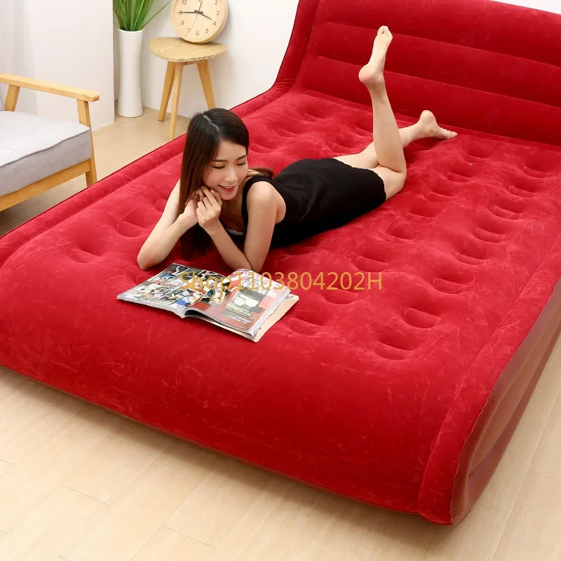 

New Arrival Inflatable Home Use Double Person Comfortable Mattress Thickened Portable Air Bed Outdoor Lazy Mat