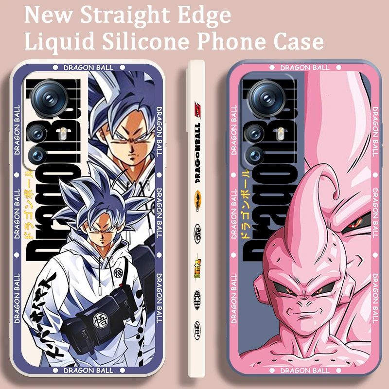 D-Dragon Goku Majin Buu Liquid Left Rope For Xiaomi Mi 13 12T 12 11T 11i 11 A3 10T 10 CC9E 9 Pro Lite Ultra 5G TPU Phone Case