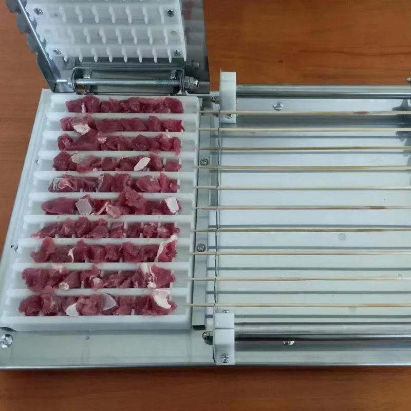 Skewers, mutton skewers, meat cutting, manual eating, barbecue meat skewers, barbecue tools, skewers machines, commercial