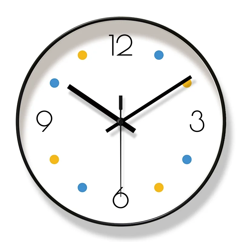 1pc Wall Clock Clocks For Home Living Room Decor Large Wall Clock Modern Design Hanging Watch Mute  Operated Silent Clock