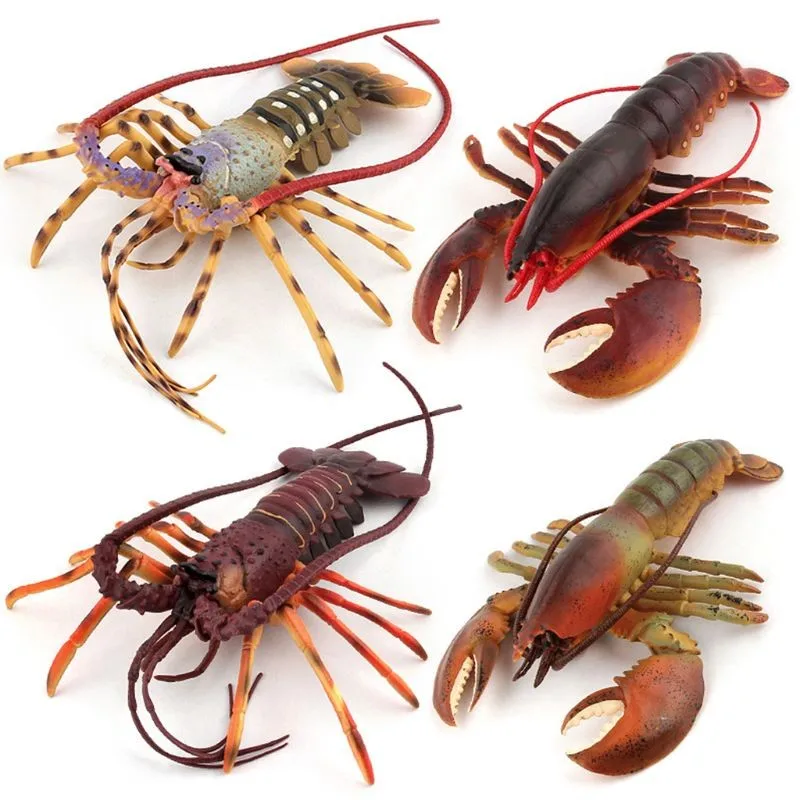 Large Artificial Lobster Simulation Large Australian Lobster Boston Lobster Seafood Model Animal Toys Decorative Ornaments
