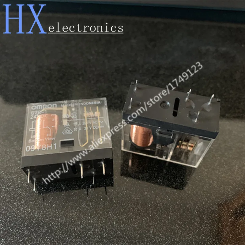 1PCS Relays  G2R-1-12VDC G2R-1-24VDC G2R-1 2 1A 1-E-5V 12VDC DC24V G2R-2-24VDC Open and close 10A 5PIN