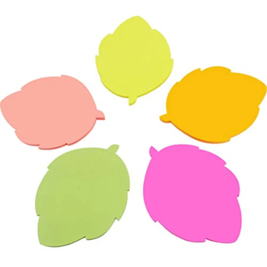 

Shapes Sticky Notes, Leaf Shape, 2.83 x 2.83 Inch,,Self-Stick Notes, 200 Sheets/Pad, 1 Pad/Pack, 5061