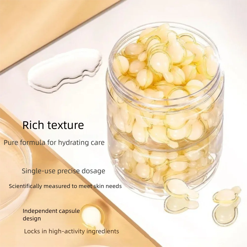 50 Unidades/Frasco Creme Facial com Vitamina C para Cuidados com a Pele, Hidratação Profunda, Firmador, Anti-idade e Iluminador