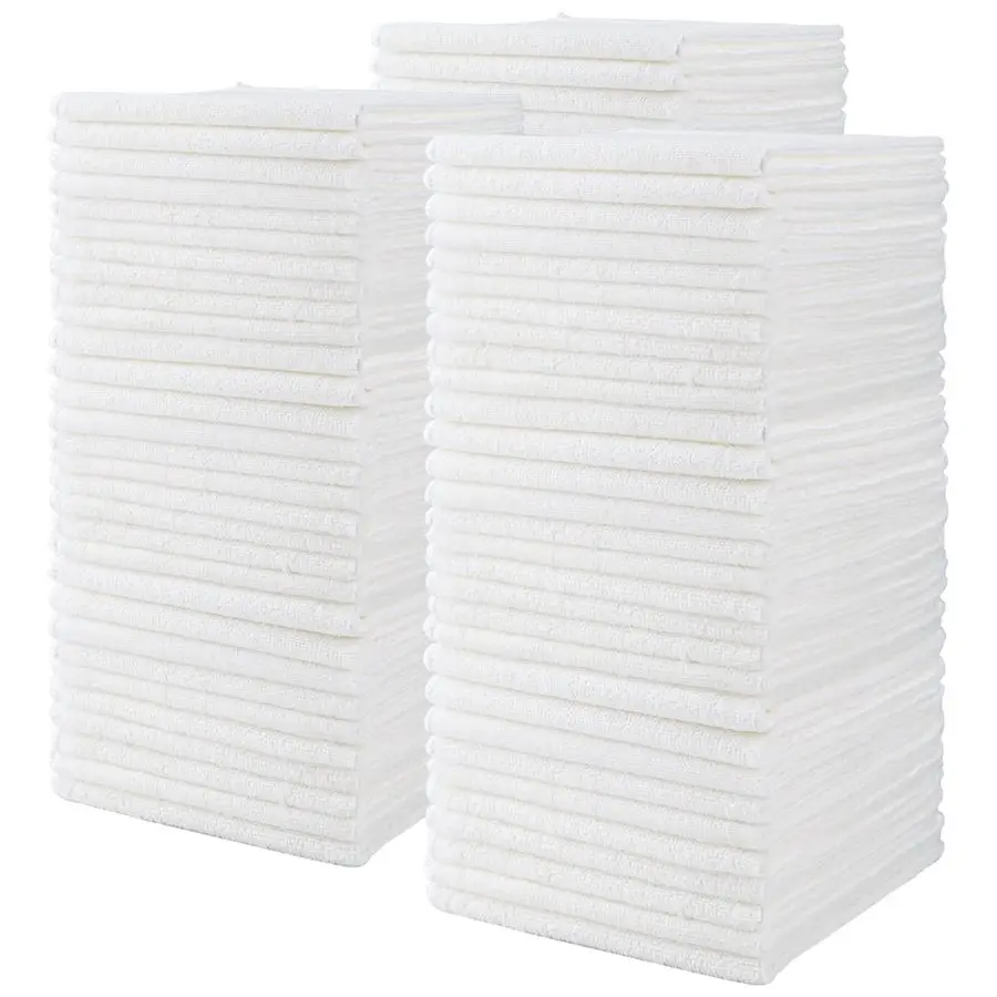 

14 x 14 Inch, 90 Pack, 280GSM Microfiber Cleaning Cloths, NonAbrasive, Reusable and Washable, All Purpose Cleaning Towels for Ho