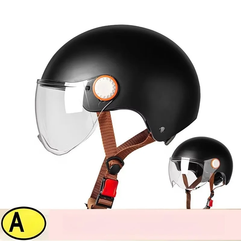 Retro Cocked Tail Motorcycle Helmet for Men and Women Four Seasons Prince Cruise Helmet Riding Personality Half Helmet 3
