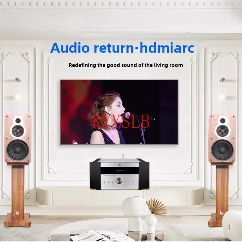 180W High Power Home Class A Amplifier High Fidelity Multi-function Super Class A HiFi Amplifier Bluetooth Amplifier Hdmi ARC