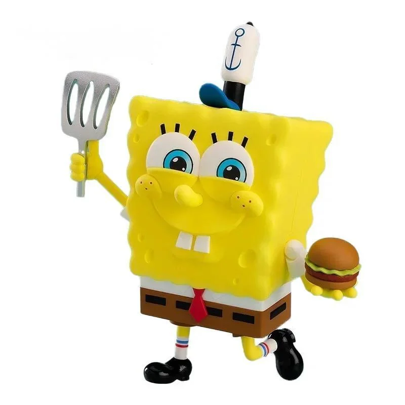 NEW In Stock  SpongeBob  Action Figures Anime Figure Model Collecile Action Toys Gifts Cute for Children