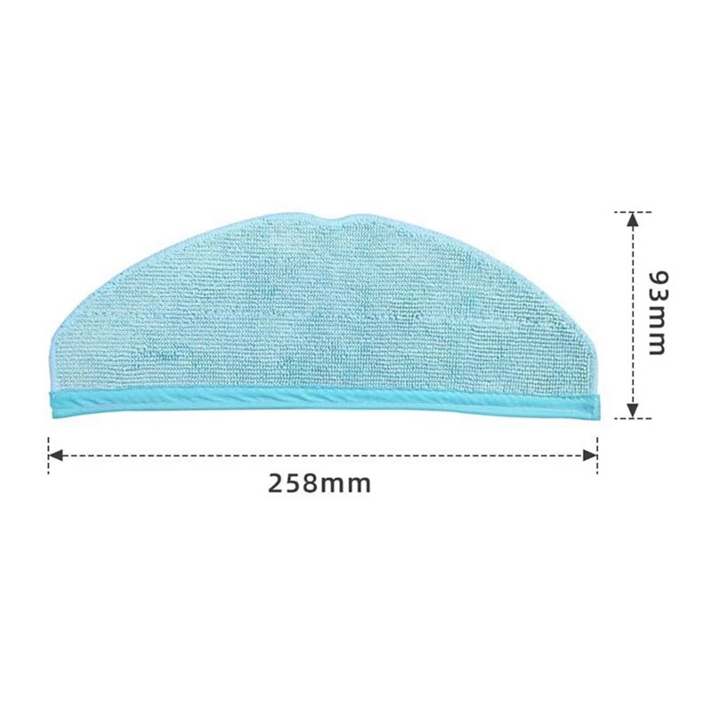 10 Pcs Mop Cloth Mop Rag For Conga 8090 Ultra / 9090 AI Robot Vacuum Cleaner Parts Microfiber Rags