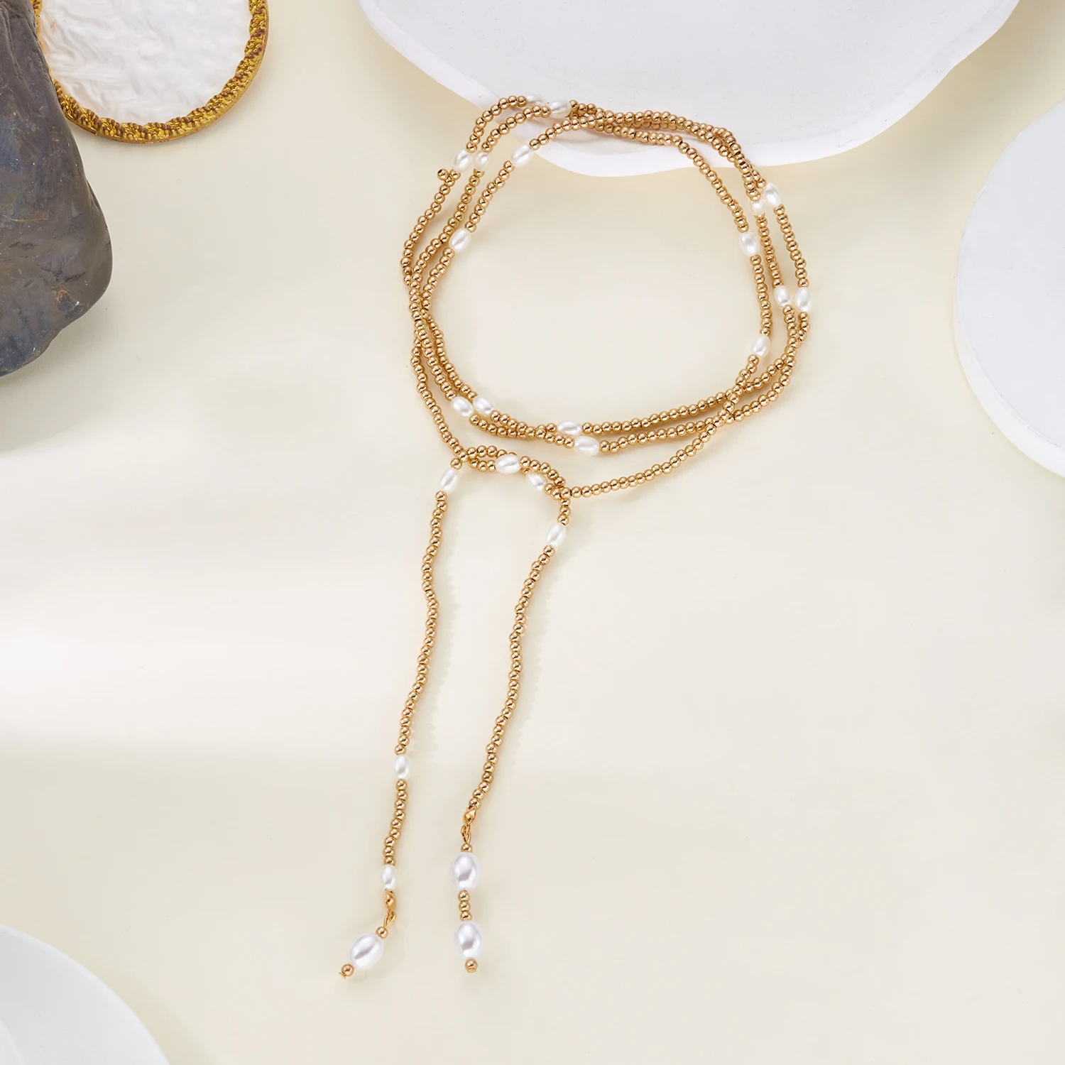 2026 neue kreative Hip-Hop unregelmäßige CCB lange Halskette für Frauen Mode super Licht Y-förmigen Anhänger Halskette Schmuck Geschenk – Detail 8