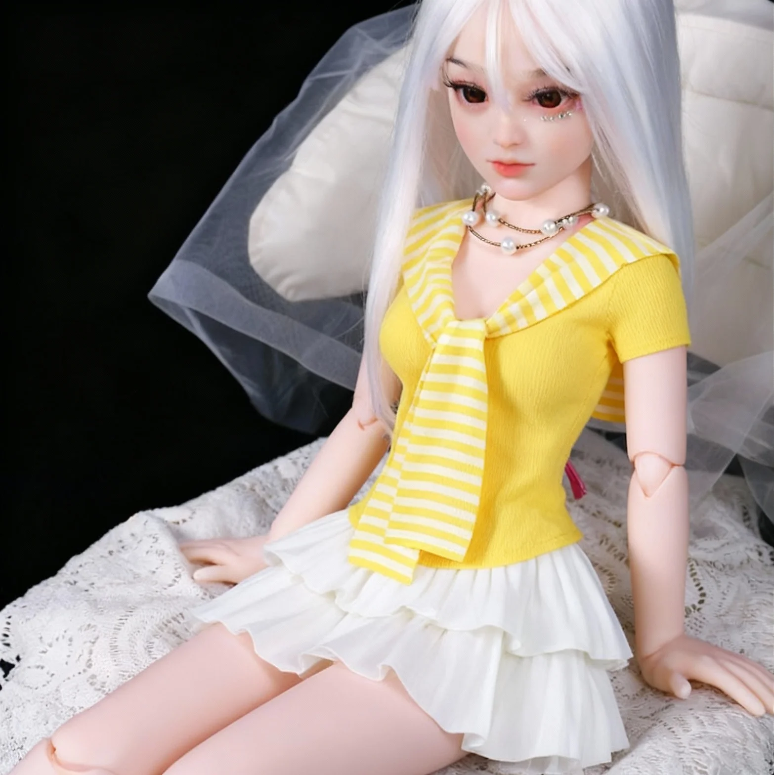 Muñeca de anime navideña, figura de acción de silicona suave de 100CM, esqueleto de metal móvil, regalo coleccionable japonés BJD