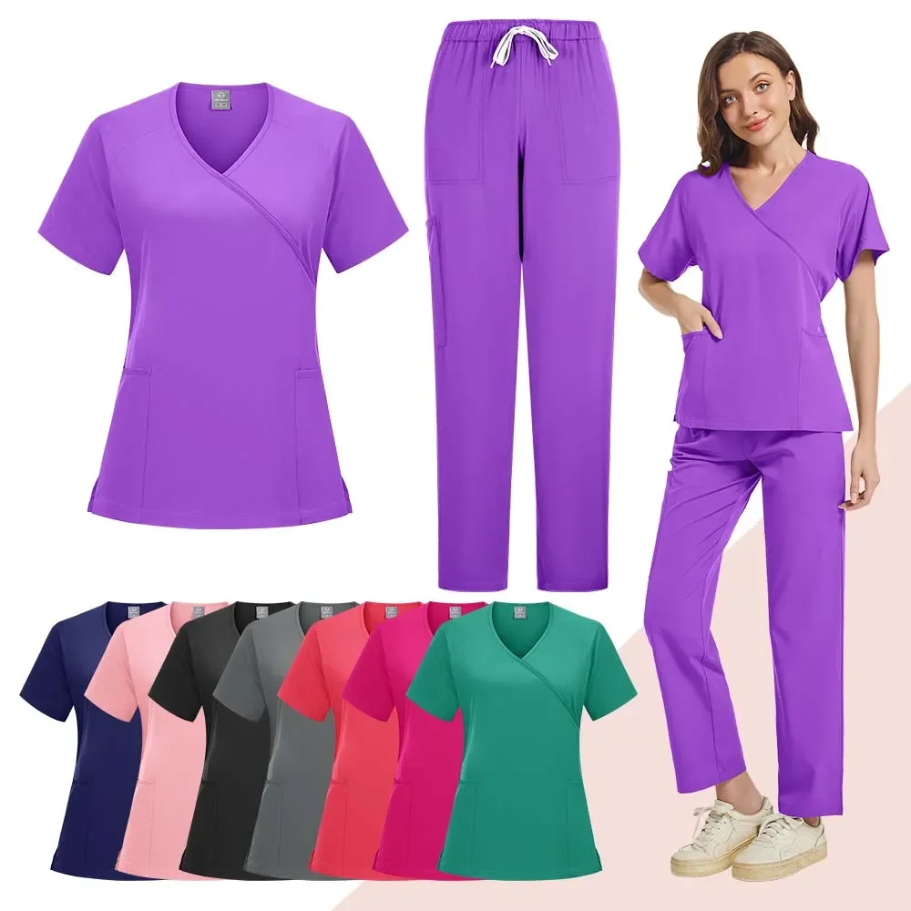 

Women's Hospital Operating Room Work Uniform Elastic and Comfortable Surgical Clothing Scrubs Suit Medical Beauty Lab Uniforms