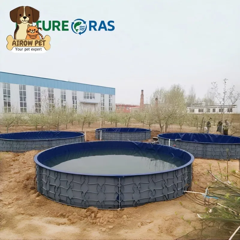 AIROW Eco Friendly Plastic pp Frp Shrimp Breeding tank Outdoor Circular Aquaculture Fiberglass Fish tank for Sale