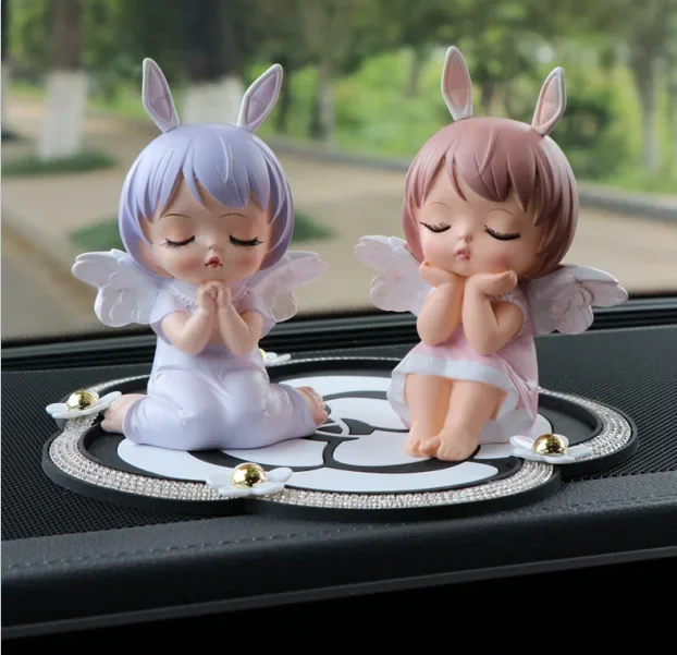 Wholesale Annie Angel Car Decoration Accessories Cake Ornaments Plastic Material Interior Decorations For Vehicles