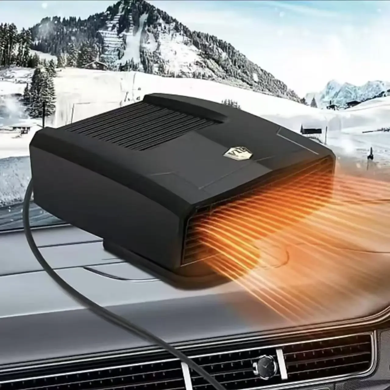 Portable Car Heater 12V/24V Car Heater Fan 2 IN 1 Cooling Heating Auto Windshield Defroster Car Anti-Fog Heater Dryer