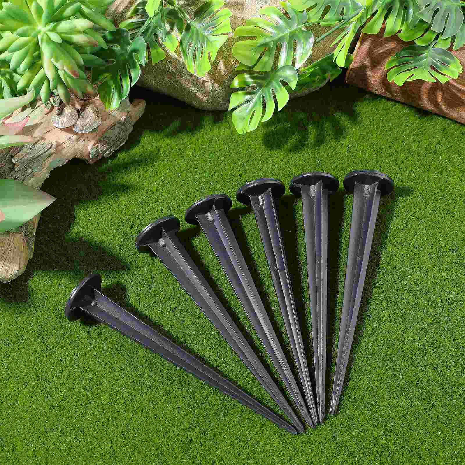 6 Pcs Accessories Lawn Lamp Socket Landscape Lights Floodlights Plastic Solar Stakes